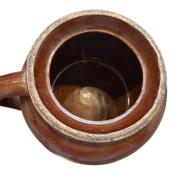 Vintage 2 Quart Stoneware Crock Jar With Handle - Picture 2 of 7